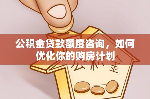 逊克公积金贷款额度咨询，如何优化你的购房计划